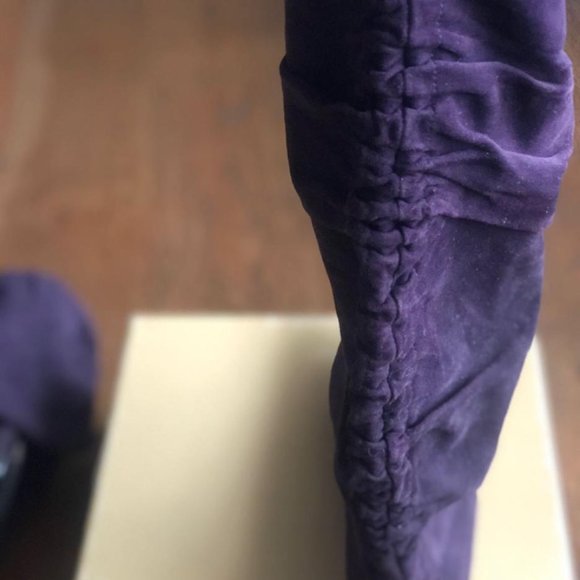 Gucci Purple Suede Low Heel Boots EU 39C - Picture 3 of 5
